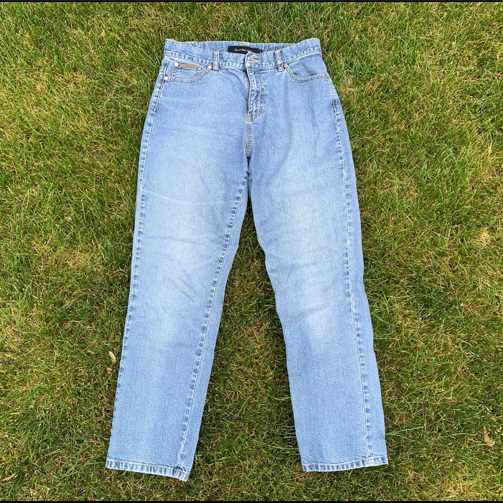 High rise straight leg Calvin Klein jeans